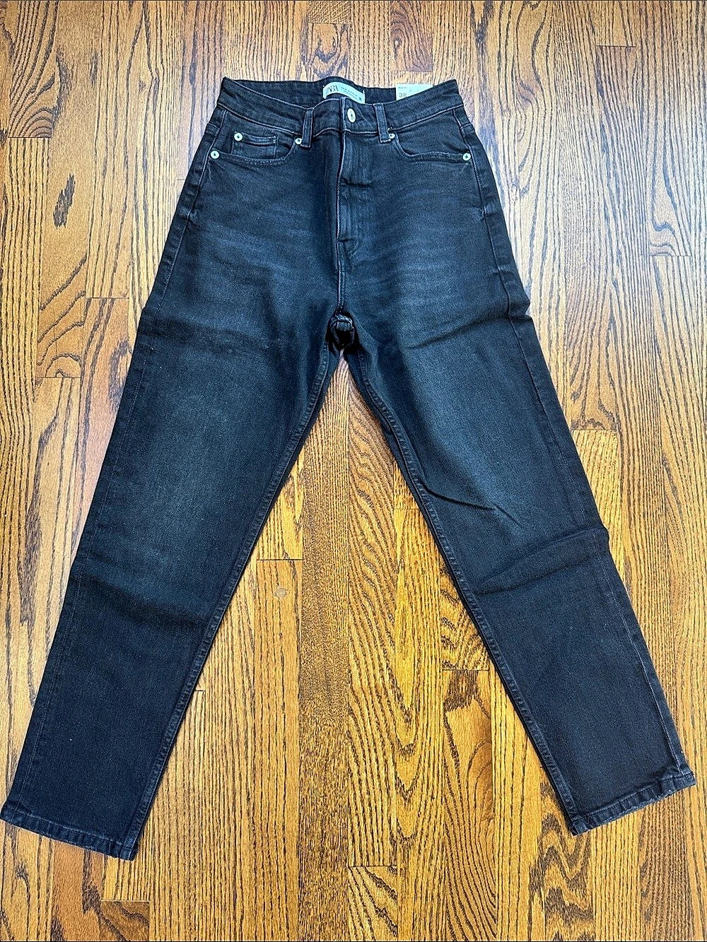 Zara Mom Fit Ankle Comfort Jeans Ankle Jeans Black Size 6